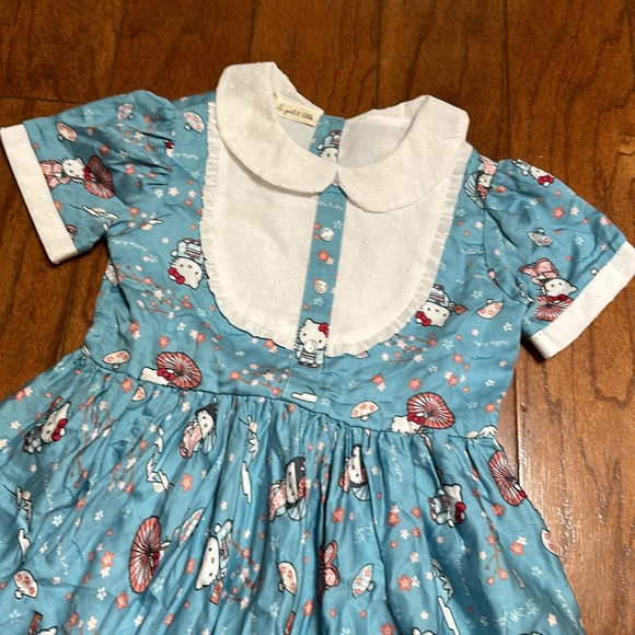 Le Petit Elle Sophie Dress blue Hello Kitty print - Picture 3 of 10